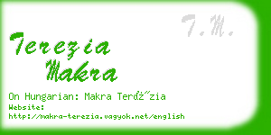 terezia makra business card